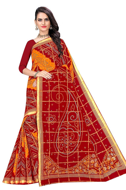 Women's Pure Cotton i Saree Without Blouse Piece