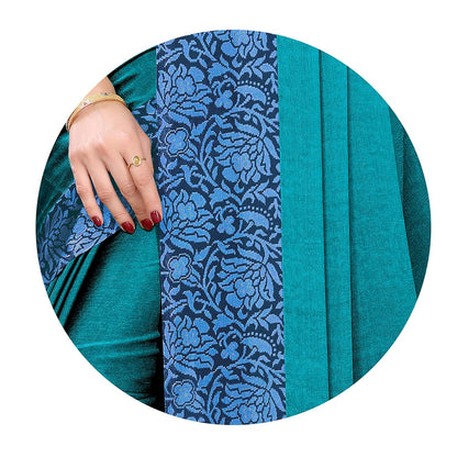 Women's Design  Printed Saree with Blouse Piece