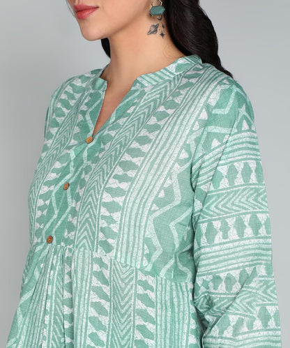 itshe Summer wear Print Cotton Short Kurti for Women