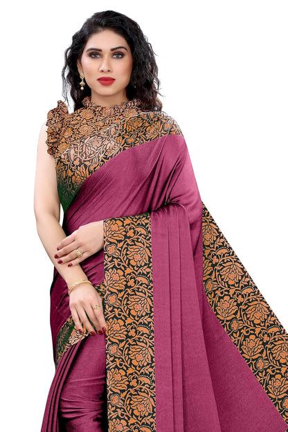 Women's Design  Printed Saree with Blouse Piece