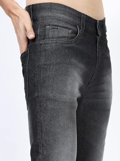 KETCH Men's Skinny Fit Mid Rise Jeans