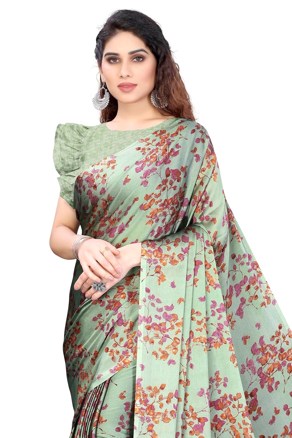 Women's Stylish Saree with Blouse Piece