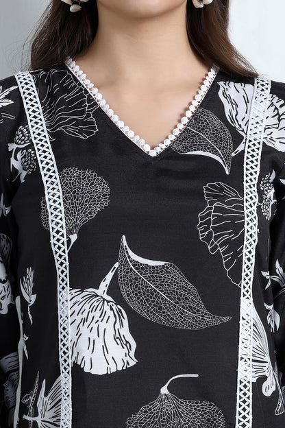 Fashion Dream Cotton Blend Women's Printed Kurta