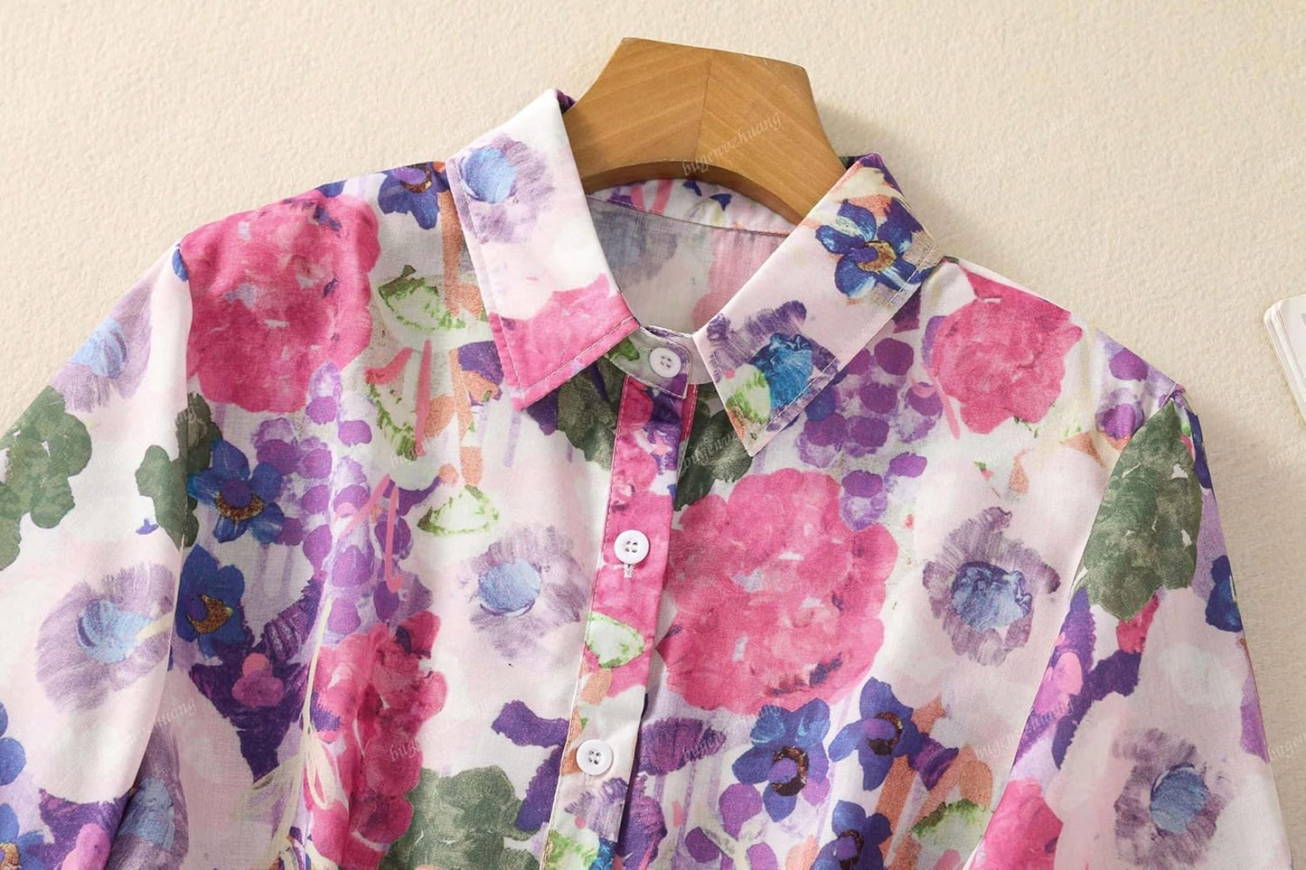 Gufrina Women Mustard Multicolor Floral Print Button