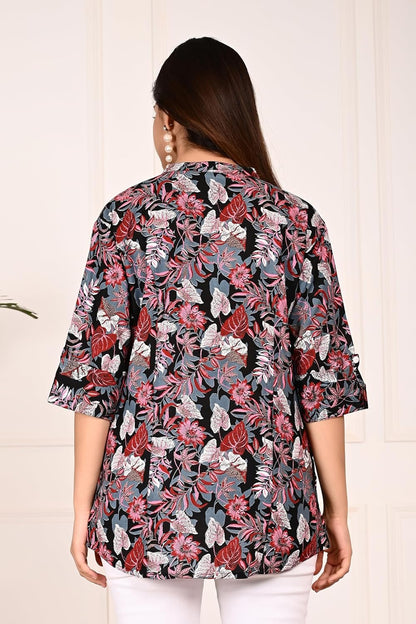 Gudwear Printed Shirt Style Top Women l Stylish Shirt