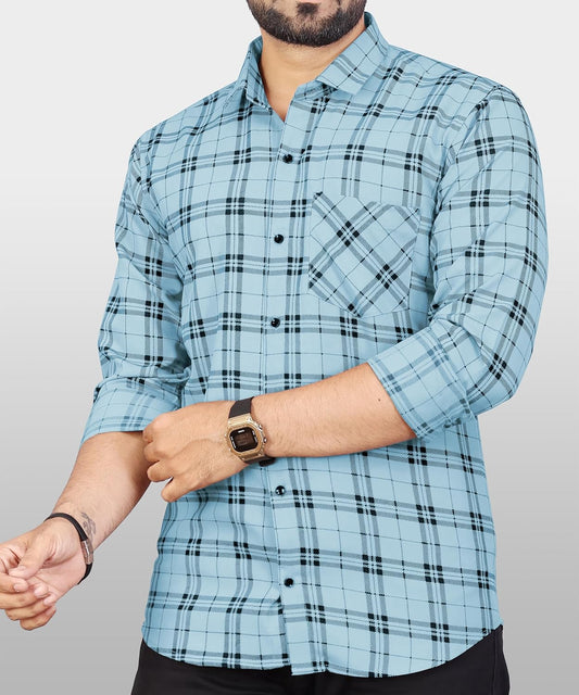 SURHI Men’s Checkerd Casual Shirt – Stylish, Comfortable