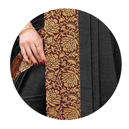 Women's Design  Printed Saree with Blouse Piece