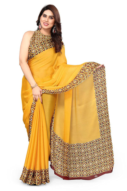 Printed Women's Saree with Blouse Piece