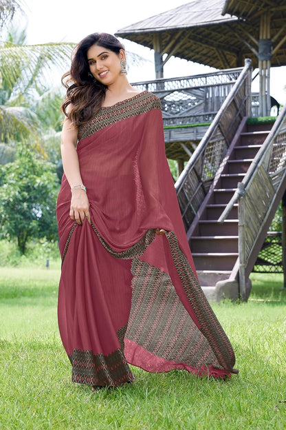 Printed Women's Saree with Blouse Piece
