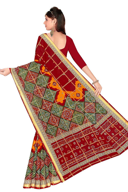 Women's Pure Cotton i Saree Without Blouse Piece