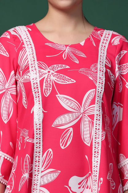 Fashion Dream Cotton Blend Women's Printed Kurta