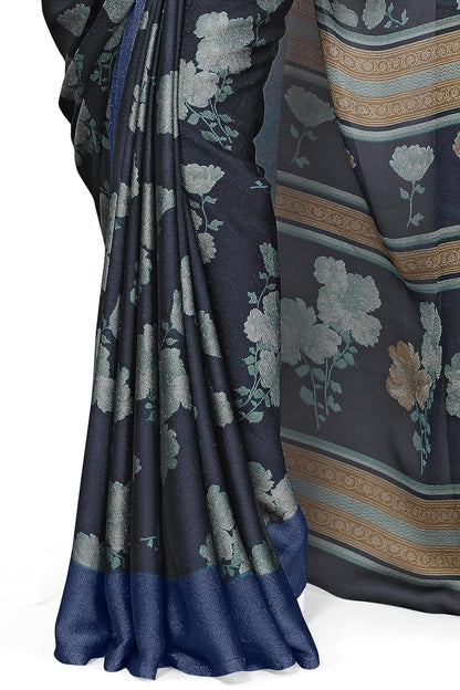 Floral Printed Saree with Blouse Piece