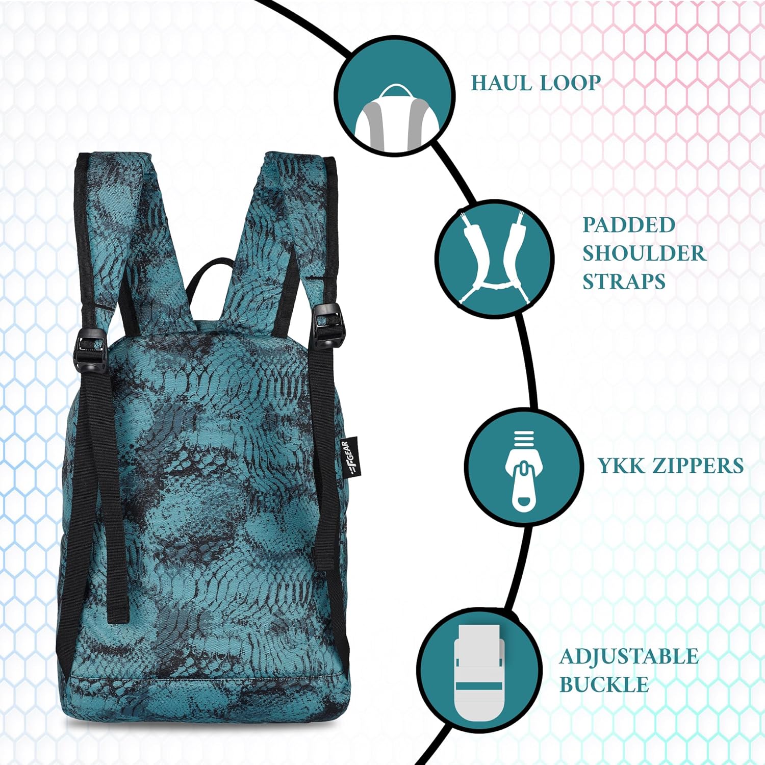 F Gear Ferris Web Marine Black 7L Mini Backpack - alphahostel.in