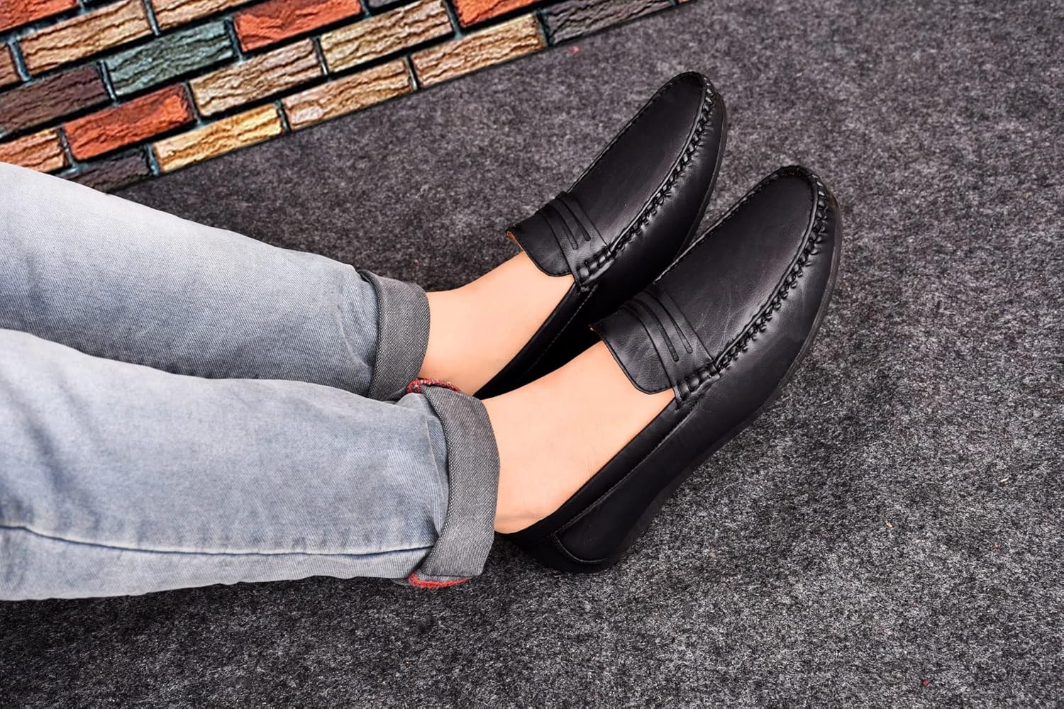 Karaddi Loafer for Men's Shoes Tan Brown Black Shoe - alphahostel.in