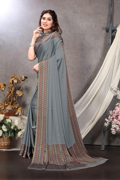 Printed Women's Saree with Blouse Piece