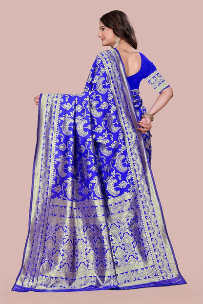 Women's Banarasi Saree Pure Kanjivaram Style Silk Saree