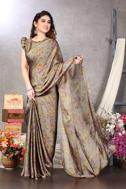 Women's Stylish Saree with Blouse Piece