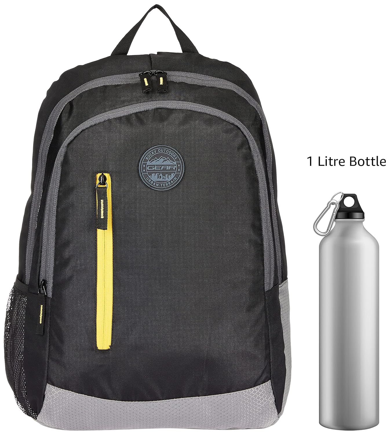Gear Navy Blue and Green Casual Backpack