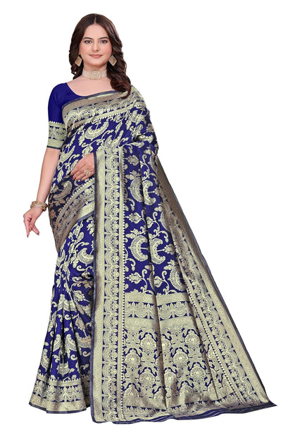 Women's Banarasi Saree Pure Kanjivaram Style Silk Saree