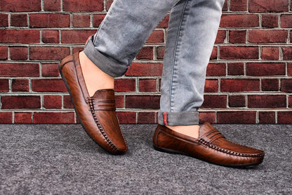 Karaddi Loafer for Men's Shoes Tan Brown Black Shoe - alphahostel.in