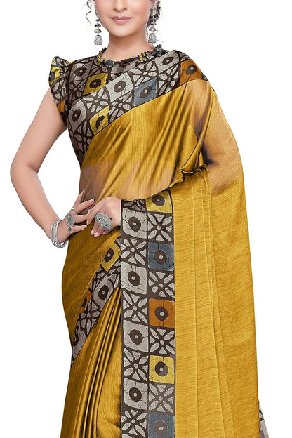 Printed Women's Saree with Blouse Piece