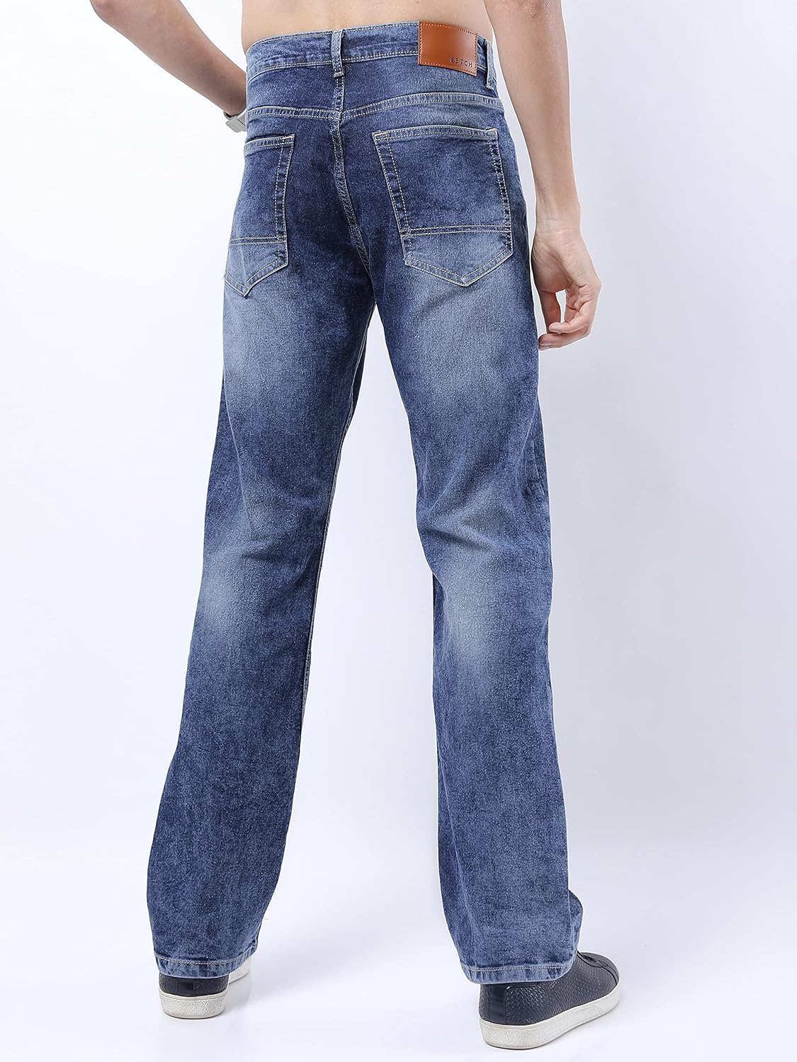 KETCH Men's Stretch Fit Mid Rise Bootcut Mid-Rise