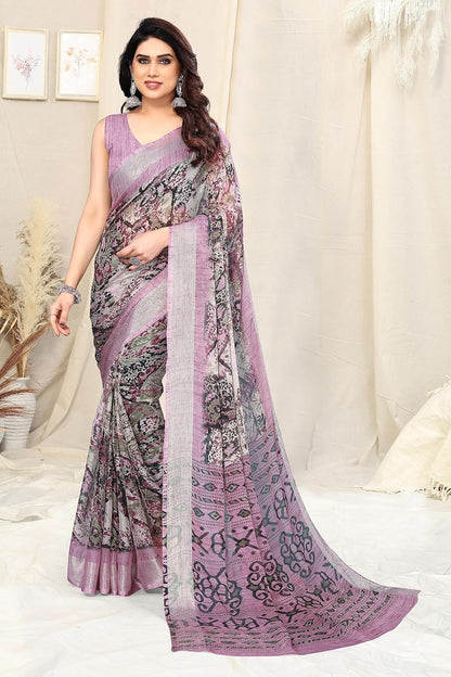 MIRCHI FASHION Women's Saree with Blouse Piece