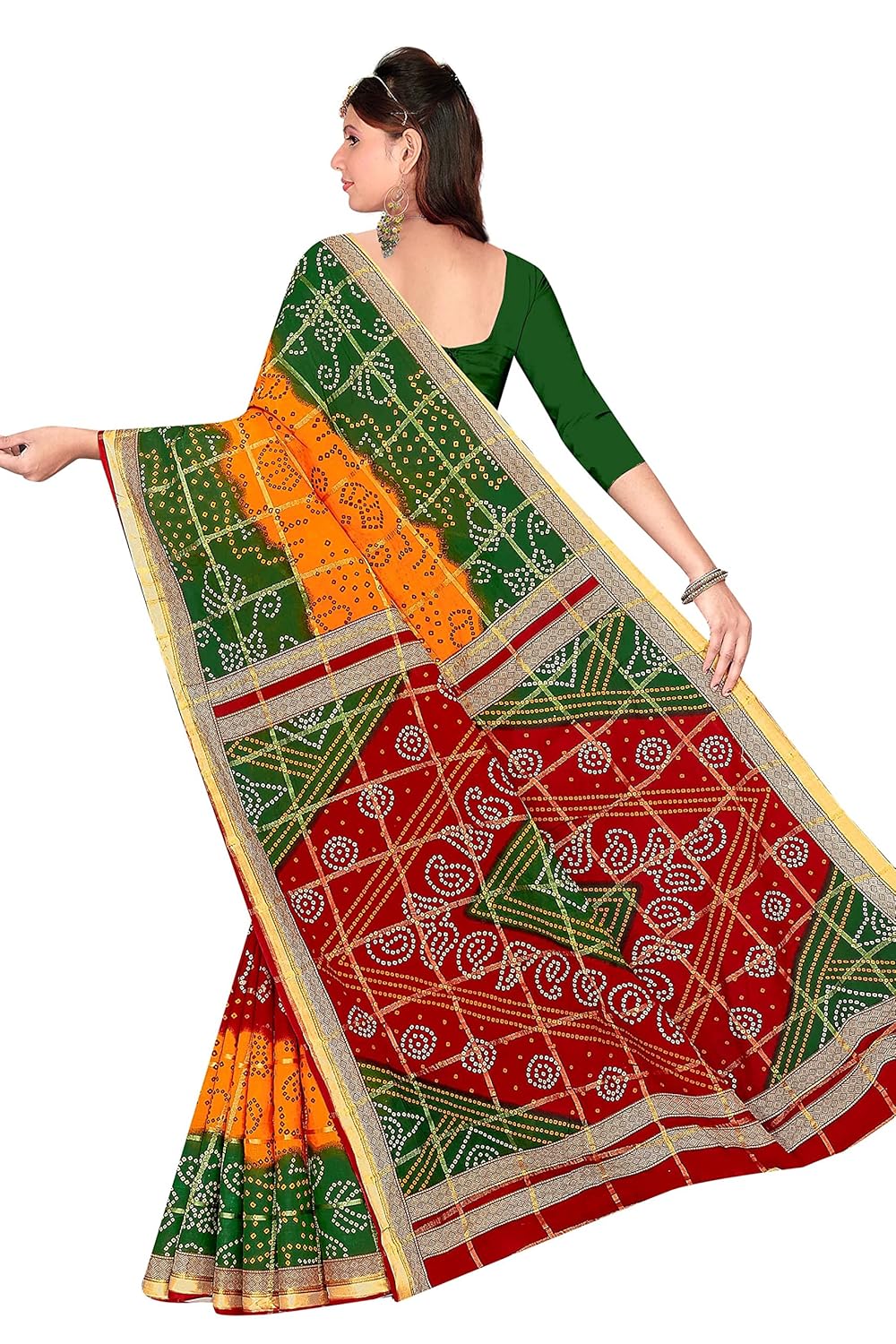 Women's Pure Cotton i Saree Without Blouse Piece