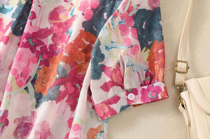 Gufrina Women Mustard Multicolor Floral Print Button