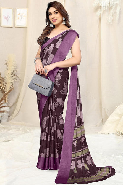 Floral Printed Saree with Blouse Piece
