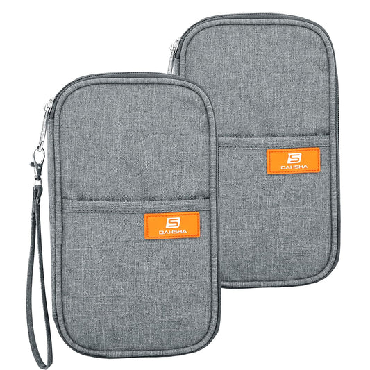 DAHSHA Fabric Travel Family Passport Holder Card