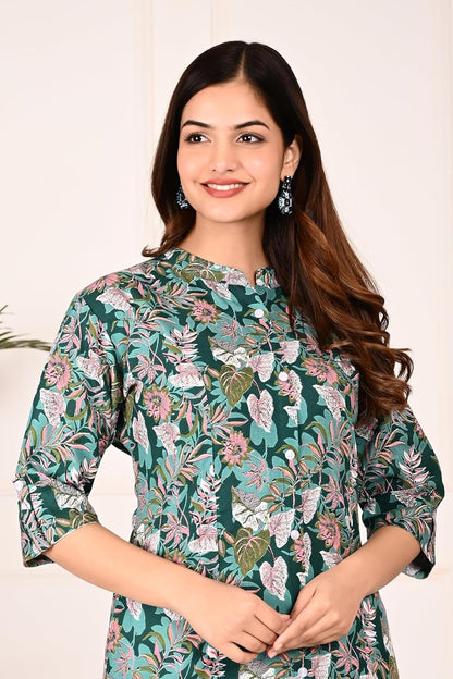 Gudwear Printed Shirt Style Top Women l Stylish Shirt