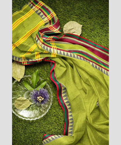 Handloom Saree With Unstitched Running Blouse Piece