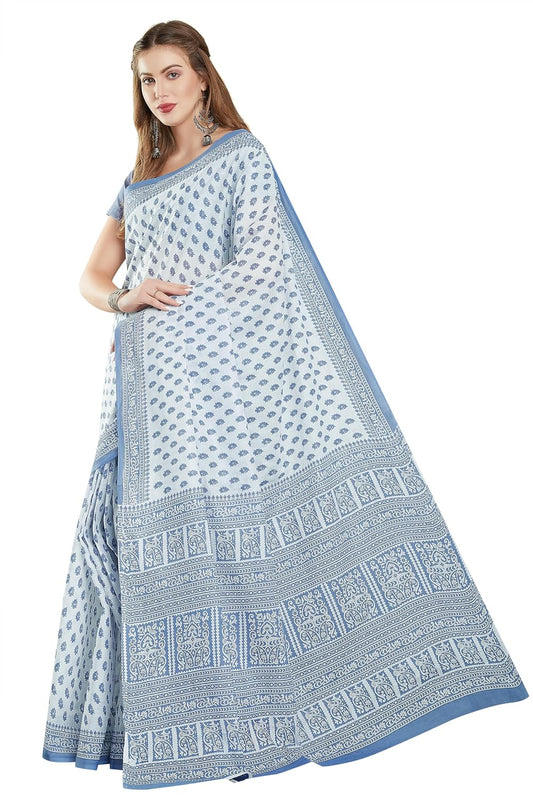 Women's Pure Cotton Printed saree
