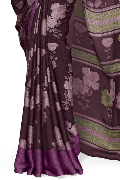 Floral Printed Saree with Blouse Piece