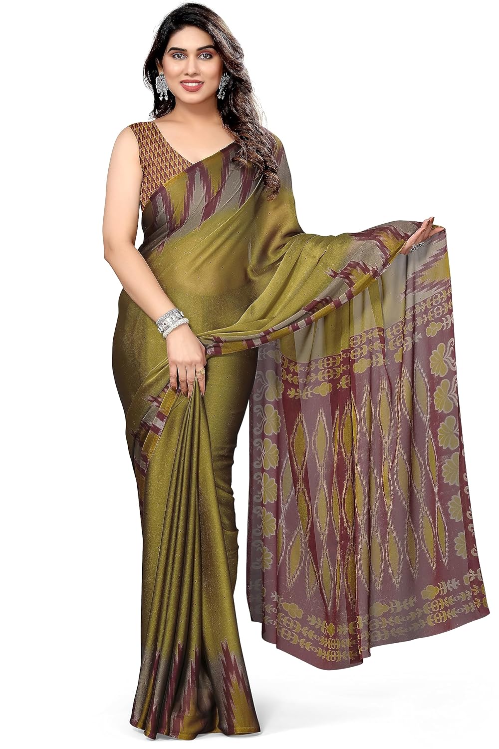 Printed Women's Saree with Blouse Piece