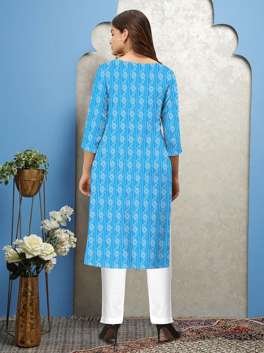 Fyne Fashion Womens Cotton Kurta Set with Dupatta