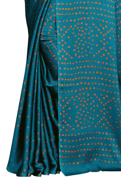 Women's Design  Printed Saree with Blouse Piece