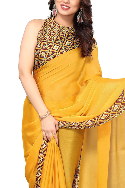 Printed Women's Saree with Blouse Piece