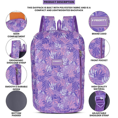 Priority 10 Ltr Trendy Small Casual Day Backpack - alphahostel.in