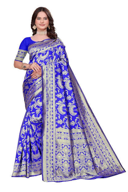 Women's Banarasi Saree Pure Kanjivaram Style Silk Saree