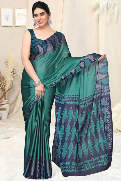 Printed Women's Saree with Blouse Piece
