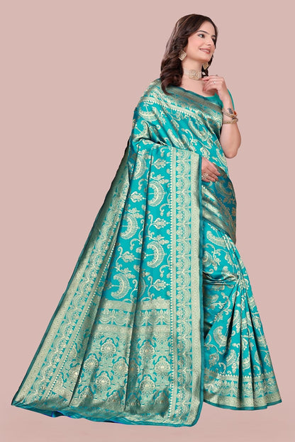 Women's Banarasi Saree Pure Kanjivaram Style Silk Saree