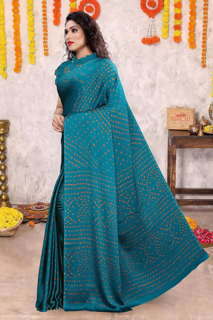 Women's Design  Printed Saree with Blouse Piece
