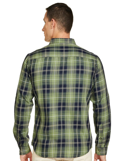 The Indian Garage Co Men's Cotton Slim Fit Checkered