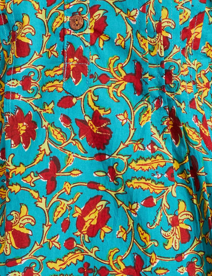 Myx Women's Cotton Printed A-line Short Kurti