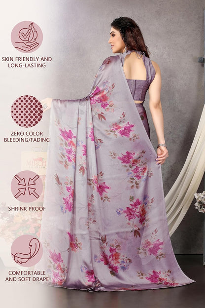 Women's Stylish Saree with Blouse Piece