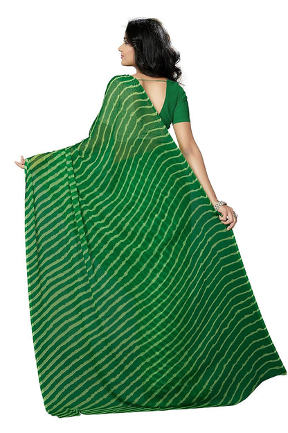 Women's Chiffon Saree without Blouse Piece