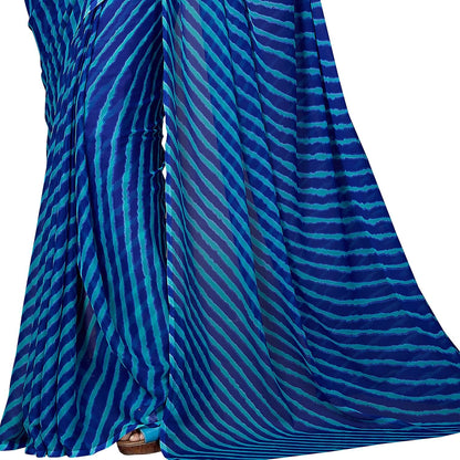 Women's Chiffon Saree without Blouse Piece