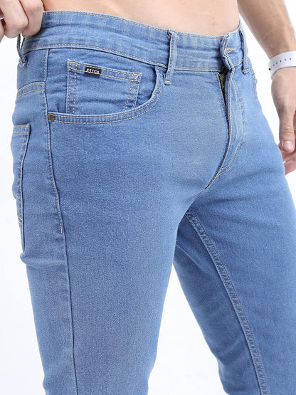 KETCH Men's Slim Fit Mid Rise Jeans (Stretchable)